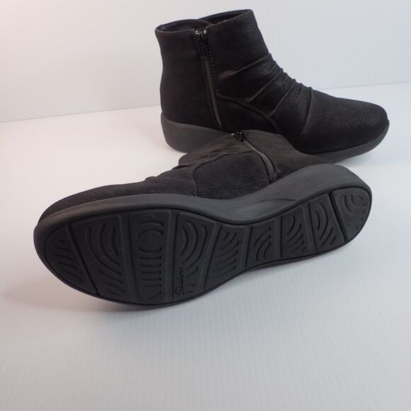 Sketchers Ankle Boots Women's SZ 11 Black Air Cooled Memory Foam SN167251 - Picture 5 of 10
